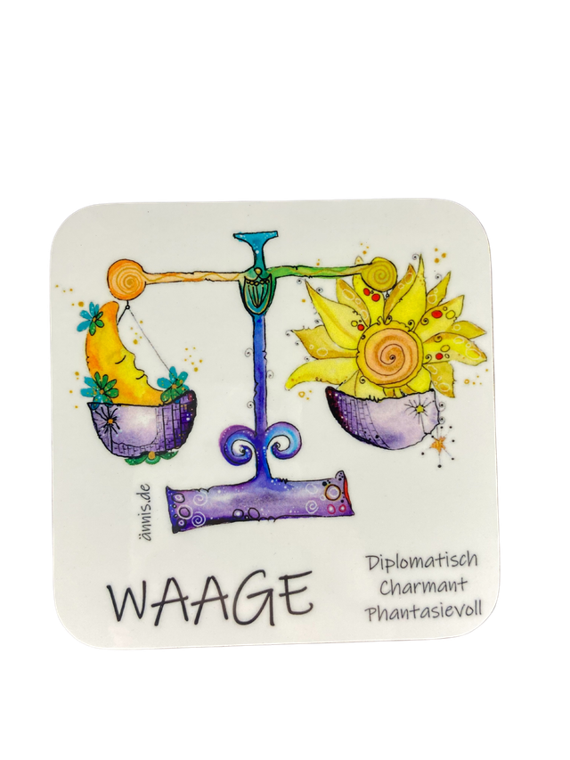 Untersetzer "Sternzeichen - Waage"