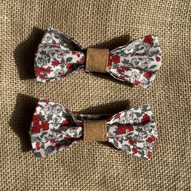 Nœud papillon imprimer liberty rouge