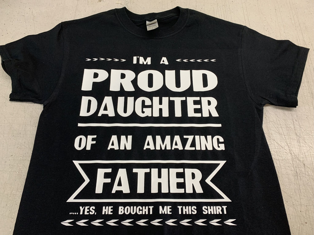 Proud Daughter of an amazing father t shirt 