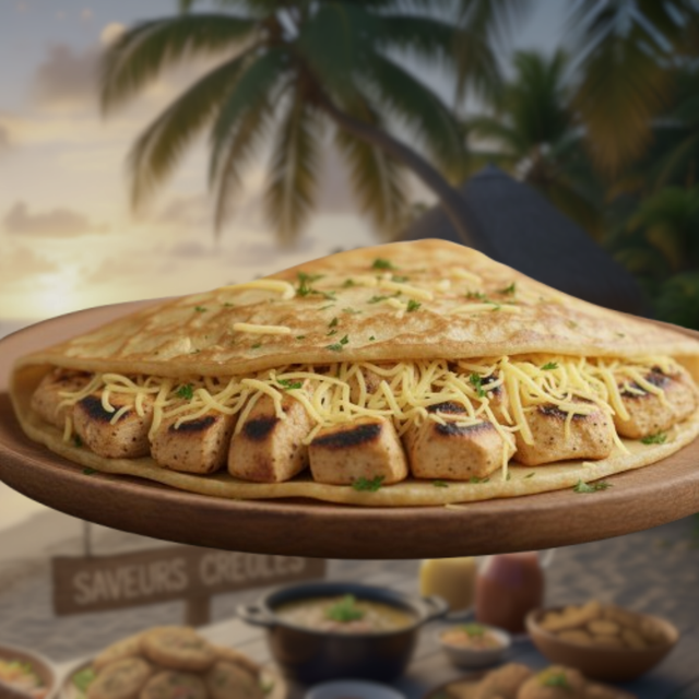 Crêpe C6 : Poulet Grillé, Fromage