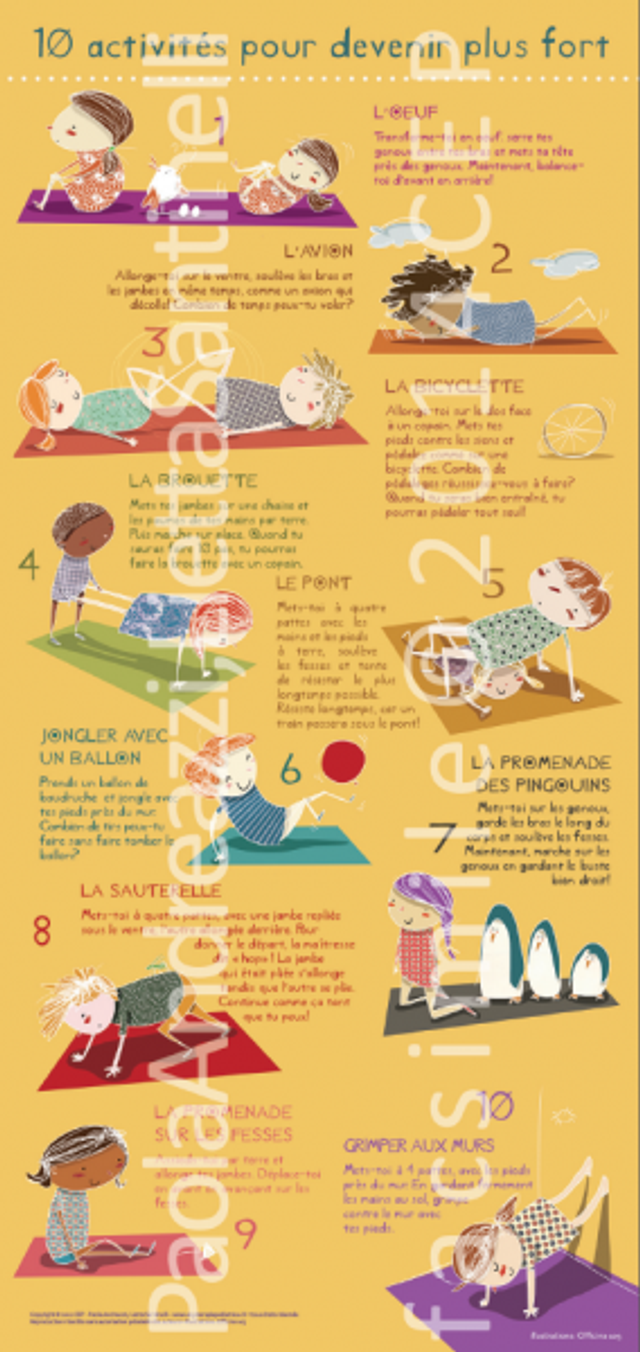 Poster - 10 activités pour devenir plus fort (FRA)
