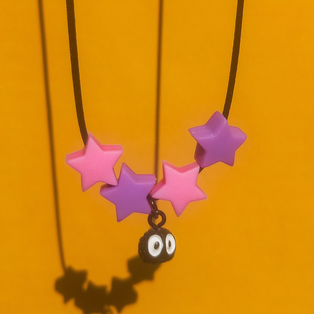 Dust Sprite Studio Ghibli - 4 Random Star - Chew Necklace [NL-STM-4RS-DS]