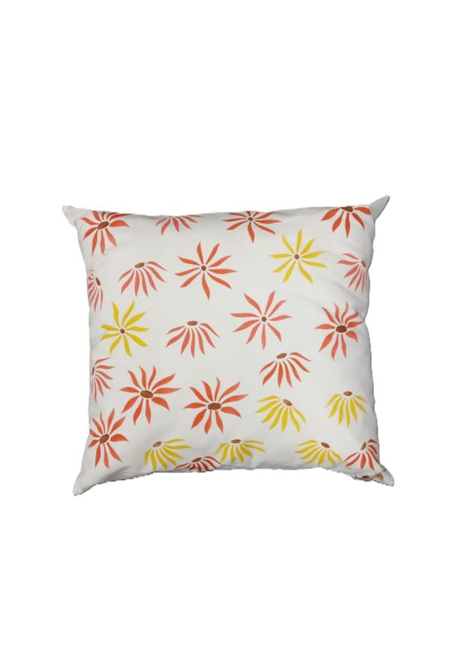 Blumenkissen gelb-orange
