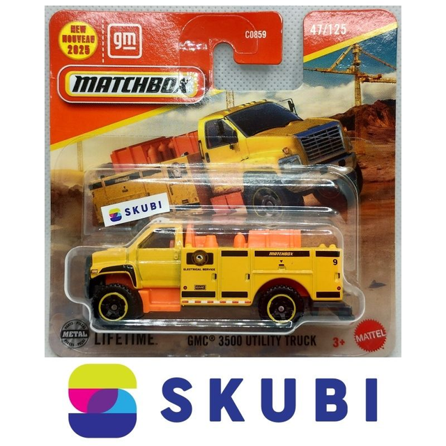 GMC 3500 Utility Truck Matchbox City Electrical Service 9 - Matchbox 47/125