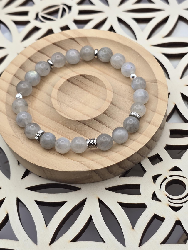 Bracelet Labradorite 0,8 cm 