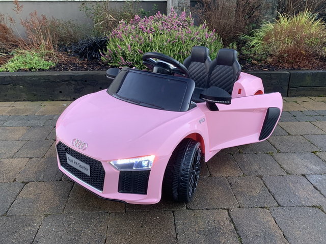 Licensed Audi R8 Spyder 12V Electric Ride On Car (Pink)