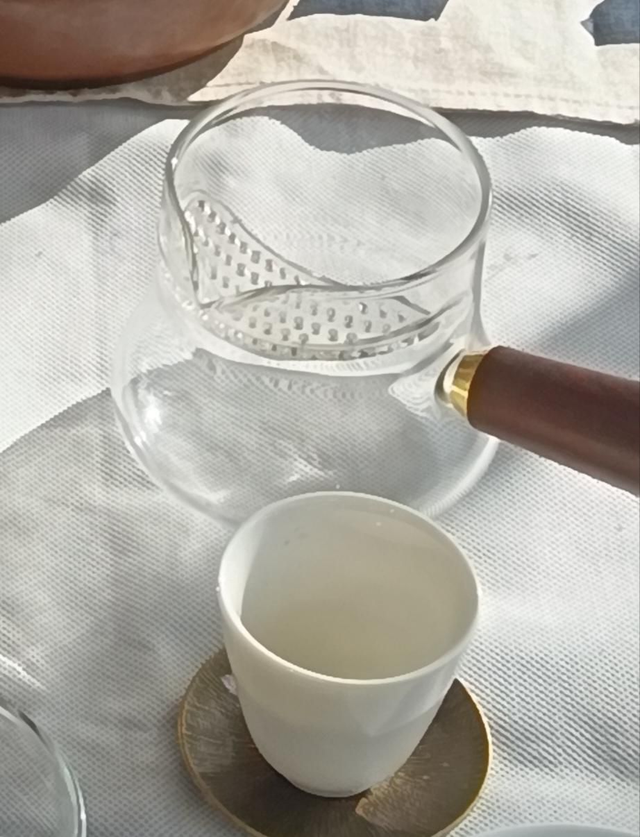 Verseuse avec filtre en verre 