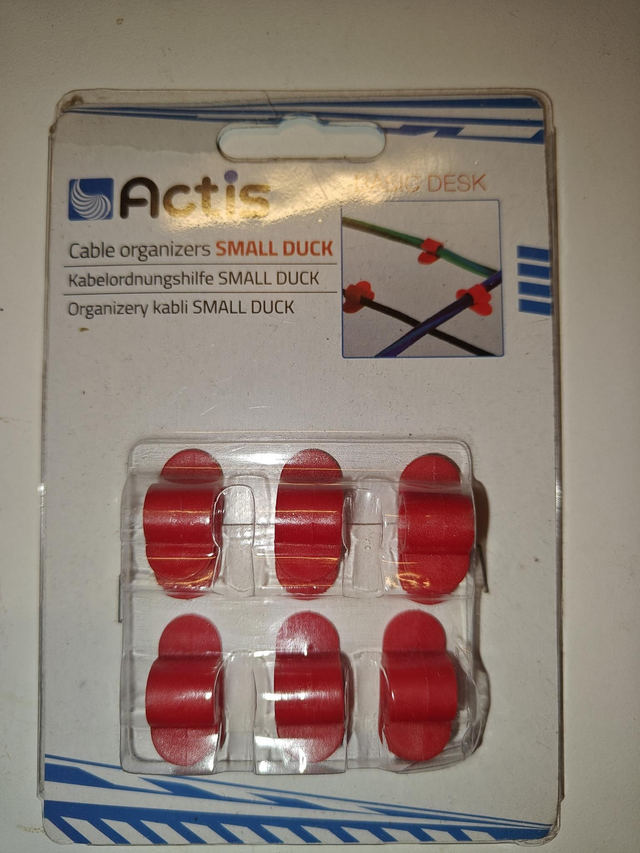 Punainen kaapelikiinnike 6kpl - Actis