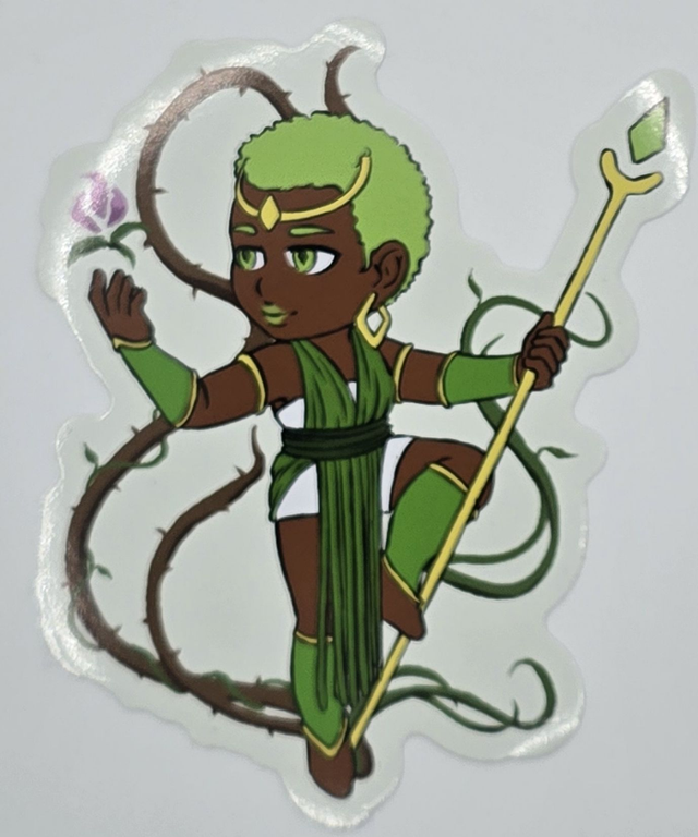 Magical Girl Green 10x10cm