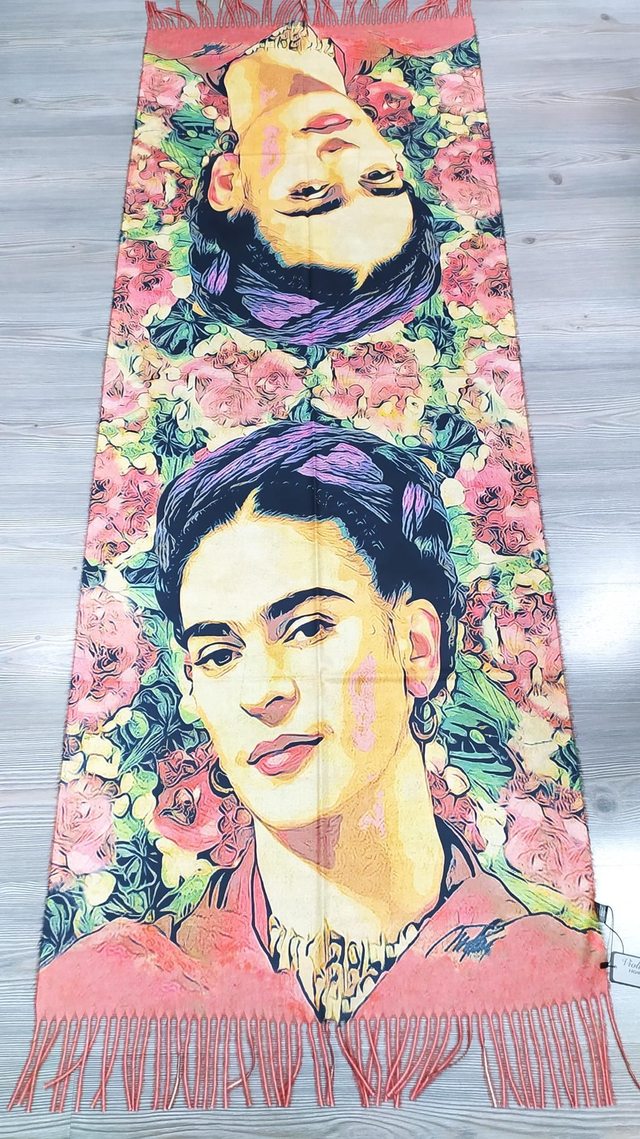 Stola Frida Kahlo Sfondo Vintage