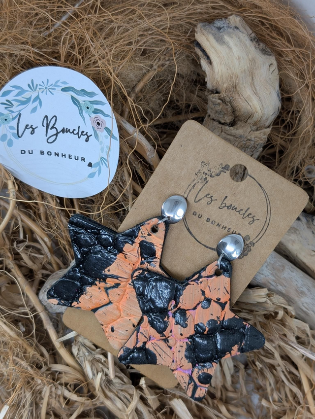 Star noir et orange s041