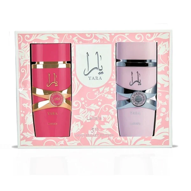 Lattafa Yara Candy 100ml EDP Spray +Lattafa Yara 100ml EDP Spray Gift Set