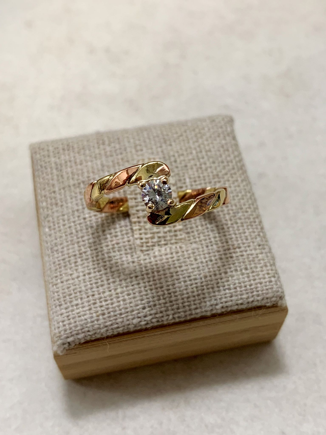 Heiana - Bague en laiton, cuivre et oxyde de zirconium