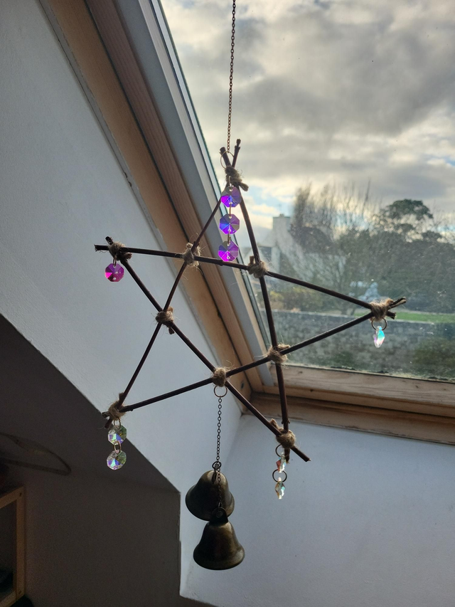 Cloche de sorcière - Pentacle de protection