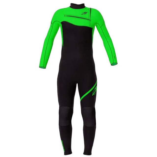 Mormaii 3/2mm Kids Chest Zip Storm Green