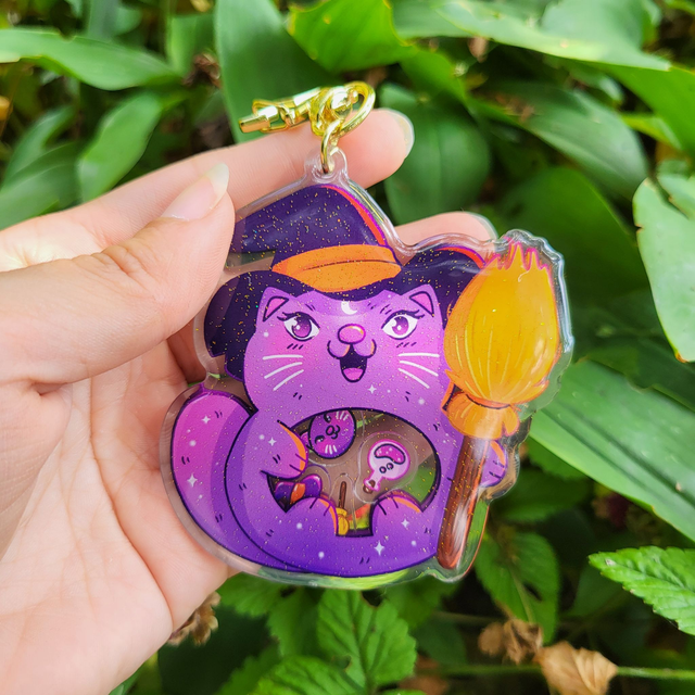 Porte clé shaker chat