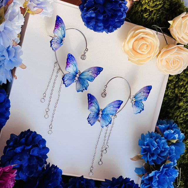 Papillons violets, complet 