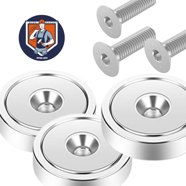 z - 3 Aimants nus + fixations