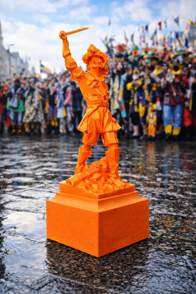 Statue Pop Jean Bart Orange