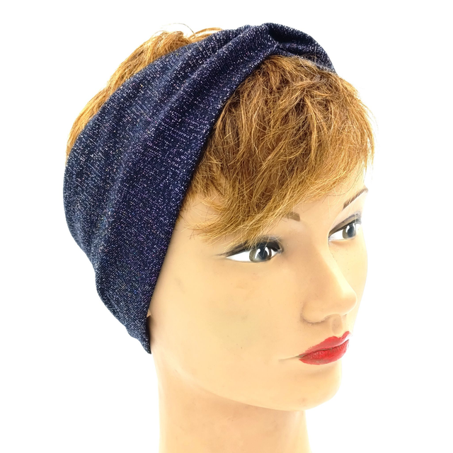 Bandeau à paillettes - bleu