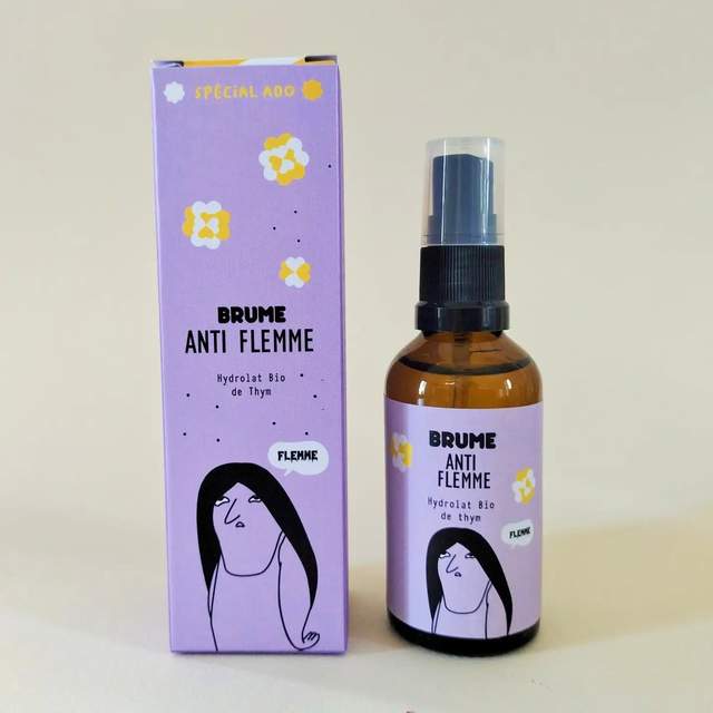 Brume anti-flemme pour adolescents avec hydrolat de thym bio