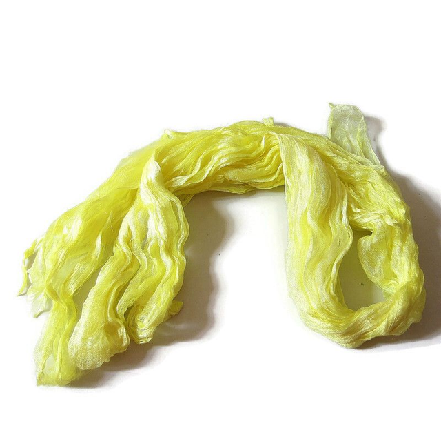 Seta gas margilan naturale colorata per infeltrimento e artigianato 2m.