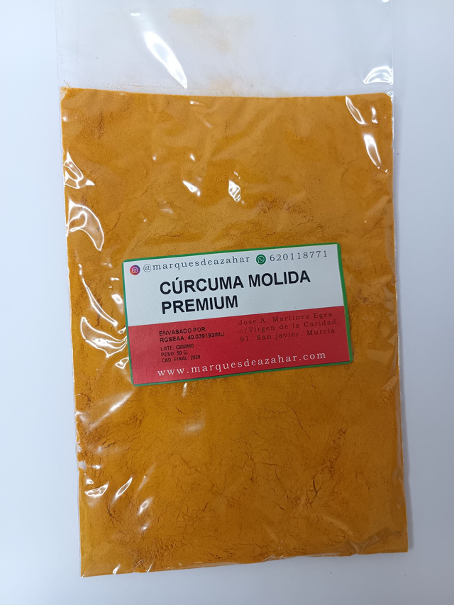 Cúrcuma premium en polvo