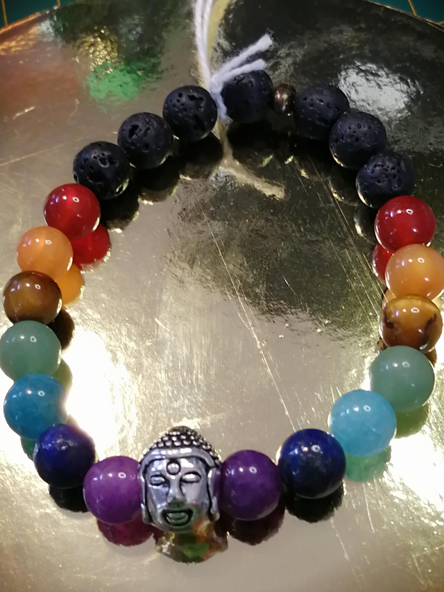 Bracelet 7 chakras Bouddha 