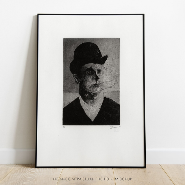 Fine art etching / Not Framed / The Derby Hat