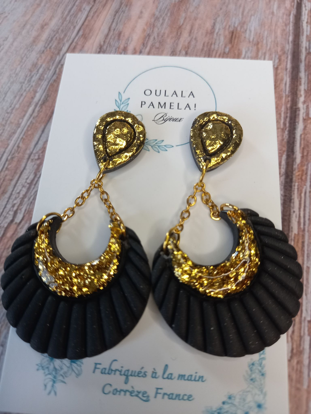 Nuit scintillante boucles d'oreilles