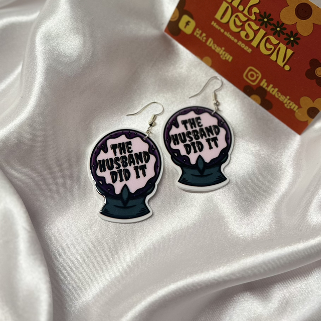 ‘The Husband Did It’ Earrings