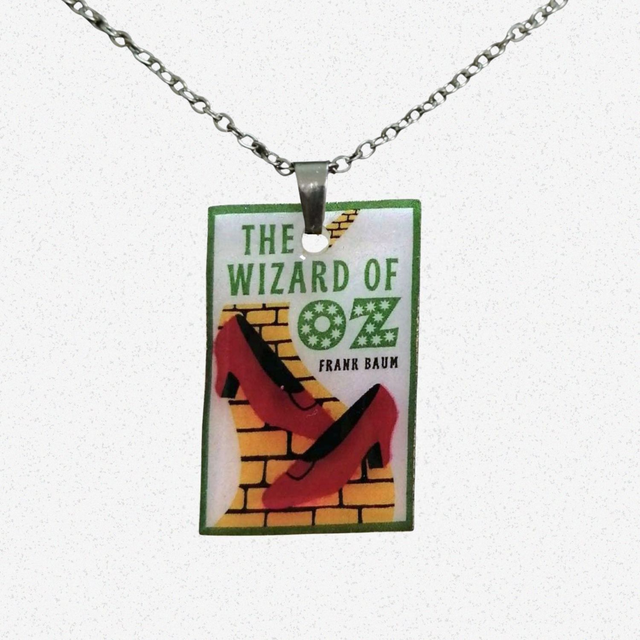Mini book necklaces