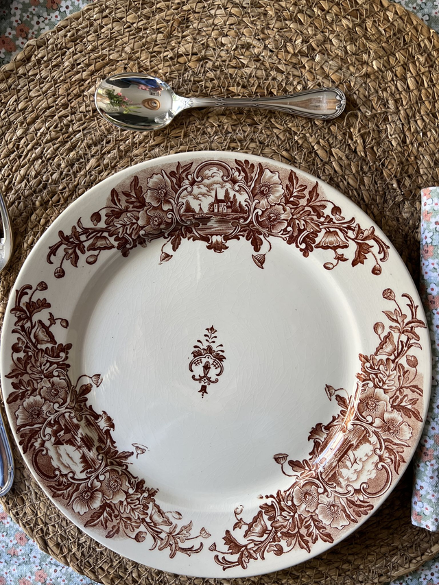 MARINE - Les assiettes plates de la manufacture Badonviller - Terre de Fer