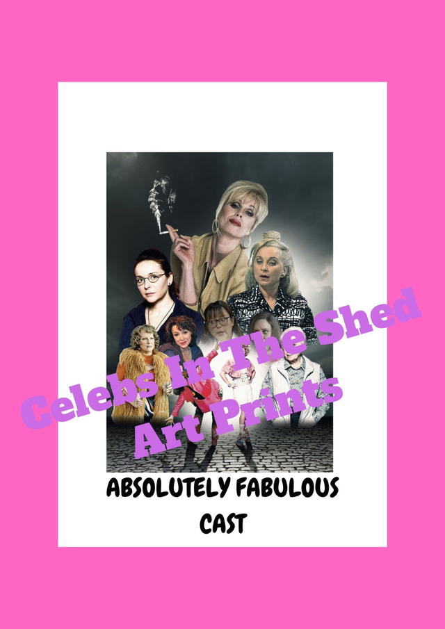 Julia Sawalha Limited Edition A4 Absolutely Fabulous Photograph Print
