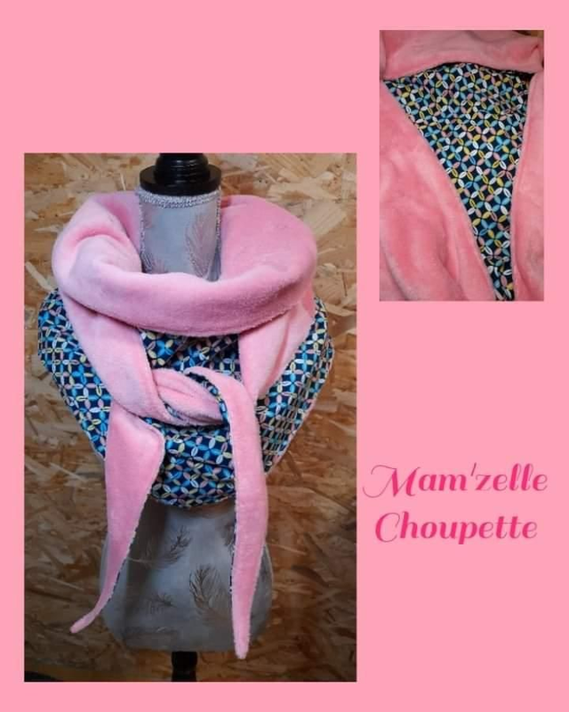 Maxi châle motifs géométriques