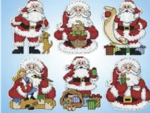 Design Works Getting Ready Santas Christmas Tree Ornaments Kit