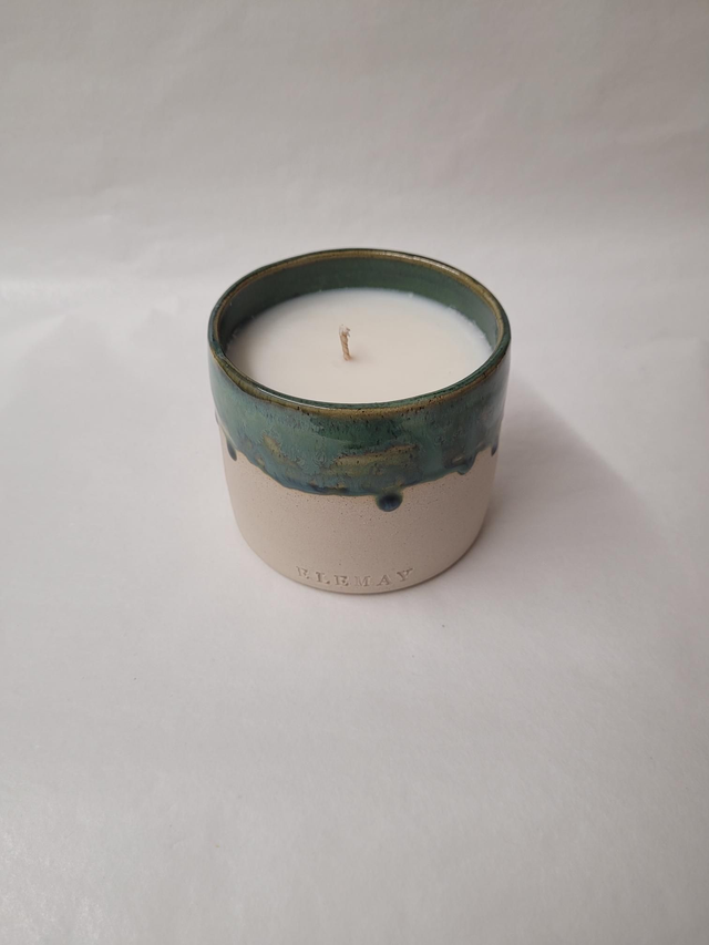 Forest Rain Refillable Ceramic Jar Soy Wax Candle - ES-019