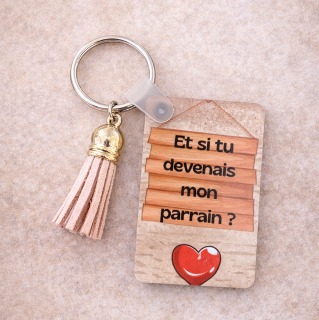 Porte clef - Parrain (demande) 