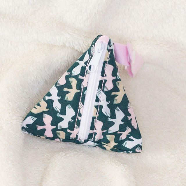 Range-tétine Oiseaux/Rose pâle