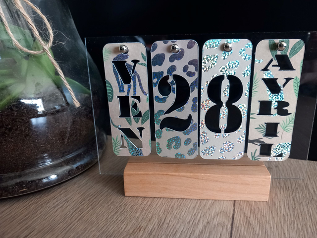 Calendrier perpétuel transparent