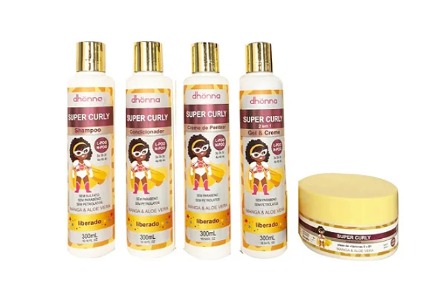 Creme de pentear finalizador super curly infantil 300g - DHonna