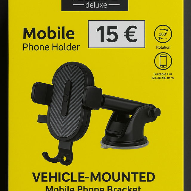 GALIO deluxe Mobile Phone Holder – Fahrzeughalterung mit Saugfuß