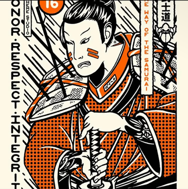 Poster Paiheme Studio "Samurai"