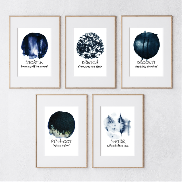 Scottish Rain Postcards