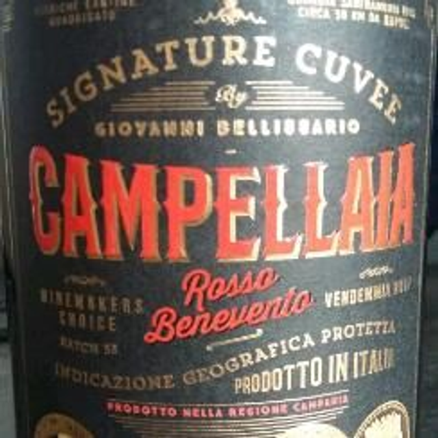 2017 Campellaia Rosso Benevento IGP  