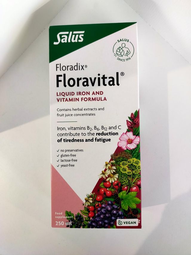 Vegan Floravital Liquid Iron Formula 250ml (Floradix) 51643