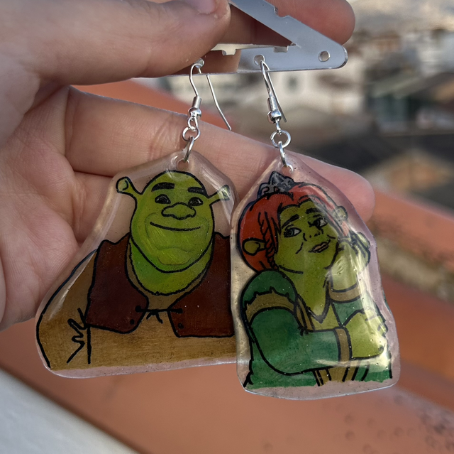 Pendientes Shrek