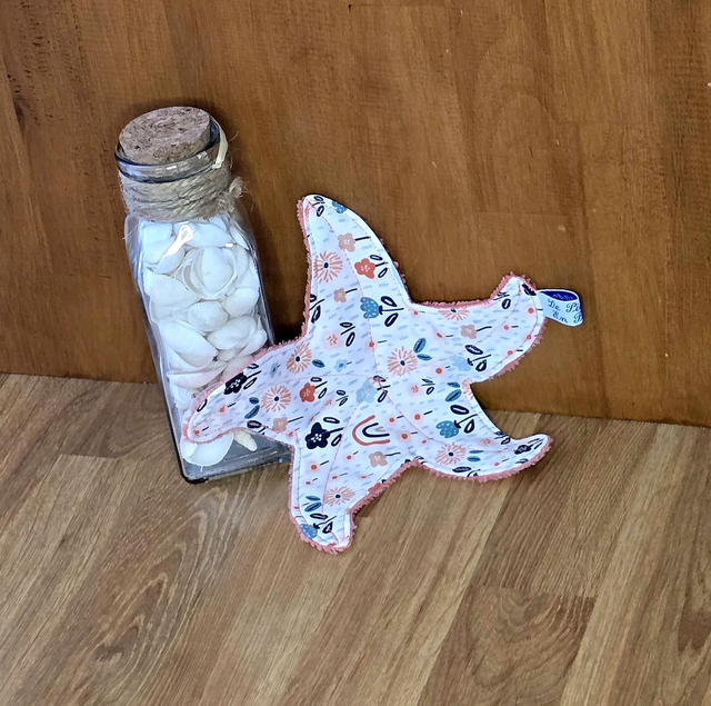 doudou plat étoile de mer 