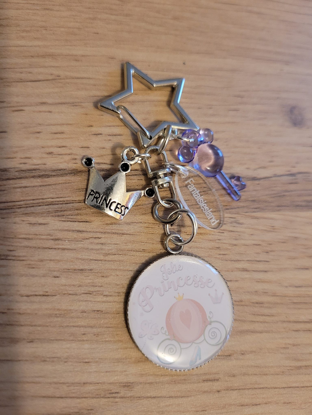 Bijou de sac argenté Princesse 