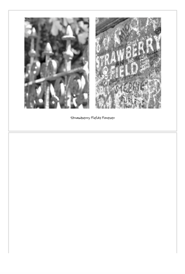 Strawberry Fields luxury notecard